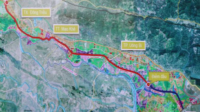 Dự án đường ven sông tại Quảng Ninh tăng 635 tỷ đồng vốn đầu tư