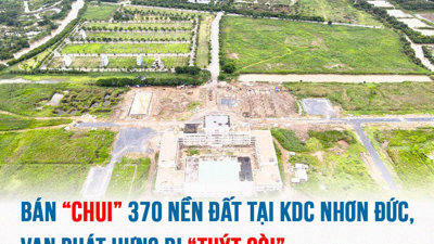 Bán “chui” 370 nền đất tại KDC Nhơn Đức, Vạn Phát Hưng bị “tuýt còi”