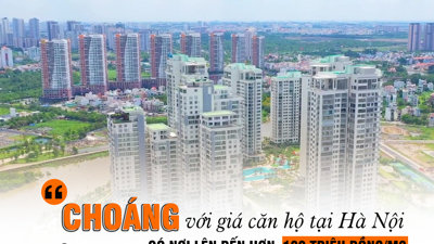 “Choáng” với giá căn hộ tại Hà Nội, có nơi lên đến hơn 100 triệu đồng/m2