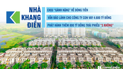Chịu “gánh nặng” về dòng tiền, Nhà Khang Điền vẫn đứng ra bảo lãnh cho công ty con vay hơn 4.600 tỷ đồng từ VietinBank, tiếp tục phát hành thêm 800 tỷ đồng trái phiếu “3 không”?