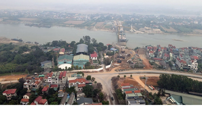 Tiến độ xây dựng cầu Vĩnh Phú 540 tỷ đồng nối Vĩnh Phúc - Phú Thọ