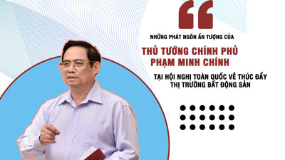 [Infographic] Những phát ngôn ấn tượng của Thủ tướng Chính phủ Phạm Minh Chính tại Hội nghị toàn quốc về thúc đẩy thị trường bất động sản