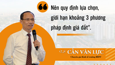 TS Cấn Văn Lực: “Nên quy định lựa chọn, giới hạn khoảng 3 phương pháp định giá đất” TS Cấn Văn Lực: “Nên quy định lựa chọn, giới hạn khoảng 3 phương pháp định giá đất”
