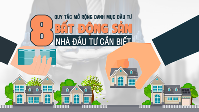 [Infographic] 8 quy tắc mở rộng danh mục đầu tư bất động sản nhà đầu tư cần biết