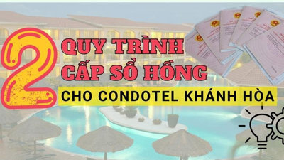 [Inforgraphic] Khánh Hòa ban hành 2 quy trình cấp “sổ hồng” cho bất động sản trên đất thương mại, dịch vụ