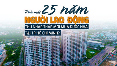 Mất bao nhiêu năm người lao động thu nhập thấp mới mua được nhà tại TP Hồ Chí Minh?