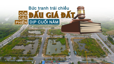 Bức tranh trái chiều của các phiên đấu giá đất dịp cuối năm