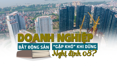 Doanh nghiệp bất động sản lại "gặp khó" khi dừng Nghị định 08?