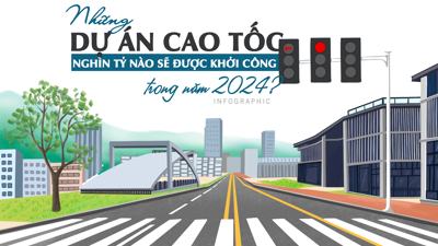 [Infographic] Những dự án cao tốc nghìn tỷ nào sẽ được khởi công trong năm 2024?