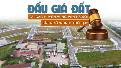 Đấu giá đất tại các huyện vùng ven Hà Nội bất ngờ “nóng” trở lại