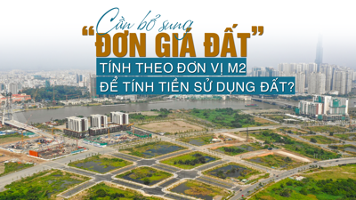 Cần bổ sung “đơn giá đất” tính theo đơn vị m2 để tính tiền sử dụng đất?