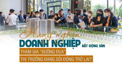 Hàng nghìn doanh nghiệp bất động sản tham gia “đường đua”, thị trường đang thực sự sôi động trở lại?