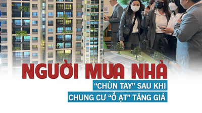 Người mua nhà đã “chùn tay” sau khi chung cư ồ ạt tăng giá?