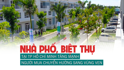 Nhà phố, biệt thự tại TP Hồ Chí Minh tăng mạnh, người mua chuyển hướng sang vùng ven?