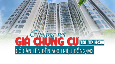 “Choáng” với giá chung cư tại TP HCM: Có căn lên đến 500 triệu đồng/m2?