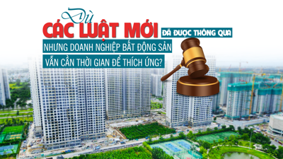 Dù các Luật mới đã được thông qua nhưng doanh nghiệp bất động sản vẫn cần thời gian để thích ứng?