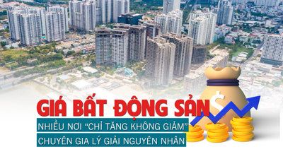 Giá bất động sản nhiều nơi “chỉ tăng không giảm”, chuyên gia lý giải nguyên nhân