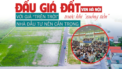 Đấu giá đất ven Hà Nội với giá “trên trời”: Nhà đầu tư nên cẩn trọng trước khi “xuống tiền”