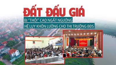 Đất đấu giá bị “thổi” cao ngất ngưởng, hệ lụy khôn lường cho thị trường bất động sản