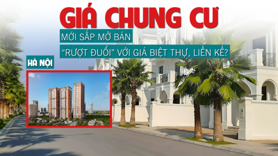 Hà Nội: Giá chung cư mới sắp mở bán “rượt đuổi” với giá biệt thự, liền kề?