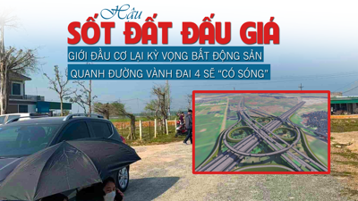 Hà Nội: Hậu “sốt đất đấu giá”, giới đầu cơ lại kỳ vọng bất động sản quanh đường Vành đai 4 sẽ “có sóng”