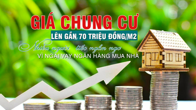 Hà Nội: Giá chung cư lên gần 70 triệu đồng/m2, nhiều người “tiếc ngẩn ngơ” vì ngại vay ngân hàng