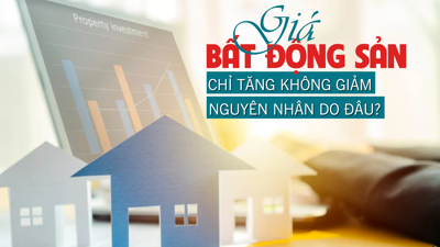 Giá bất động sản chỉ tăng không giảm, nguyên nhân do đâu?