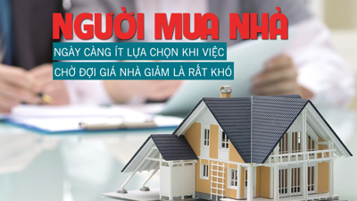 Người mua nhà ngày càng ít lựa chọn khi việc chờ đợi giá nhà giảm là rất khó