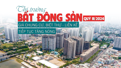 Thị trường bất động sản quý III/2024: Giá chung cư, biệt thự - liền kề tiếp tục “tăng nóng”