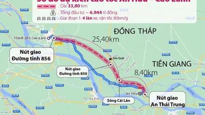 Công ty Phương Trang đề xuất đầu tư tuyến đường cao tốc An Hữu - Cao Lãnh
