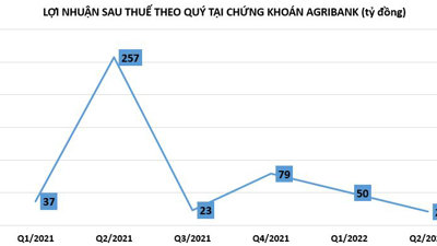 6 tháng đầu năm, lợi nhuận tại Chứng khoán Agribank giảm đến 76%