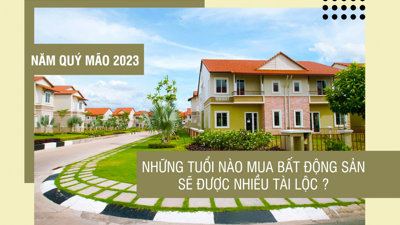 Những tuổi nào mua bất động sản sẽ được nhiều tài lộc trong năm Quý Mão 2023?