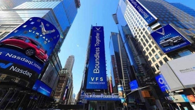 Sau 4 ngày giao dịch tại Mỹ, vốn hóa VFS của VinFast “bay” gần 49,8 tỷ USD