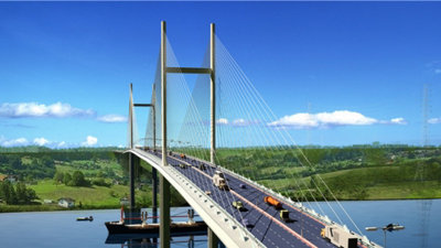 Hai cầu dây văng có tĩnh không thông thuyền cao nhất Việt Nam tổng vốn gần 6.000 tỷ
