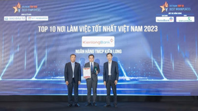 KienlongBank được vinh danh Top 10 Nơi làm việc tốt nhất Việt Nam ngành Ngân hàng