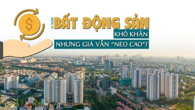 Thị trường bất động sản khó khăn nhưng giá vẫn tiếp tục “neo cao”?