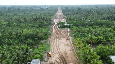 Thiếu cát, tiến độ cao tốc nghìn tỷ Cần Thơ - Cà Mau nguy cơ kéo dài