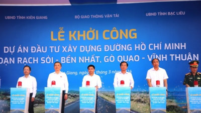 Khởi công đường Hồ Chí Minh qua Kiên Giang, Bạc Liêu