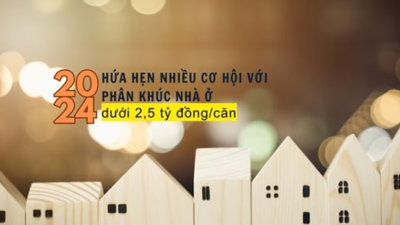 Năm 2024 hứa hẹn nhiều cơ hội hơn với phân khúc nhà ở dưới 2,5 tỷ đồng/căn