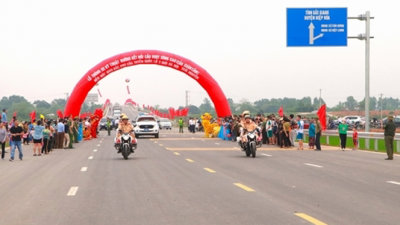 Thông xe tuyến đường gần 200 tỉ đồng kết nối Hà Nội với Bắc Giang