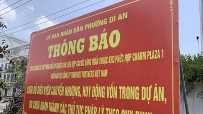 Bảng cảnh báo “Dự án Charp Diamon chưa đủ điều kiện chuyển nhượng” biến mất