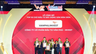 Văn Phú – Invest lần thứ 2 liên tiếp lọt vào danh sách Top 10 chủ đầu tư bất động sản