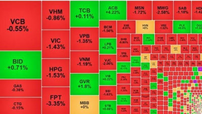 Áp lực bán dồn dập, VN-Index giảm hơn 19 điểm