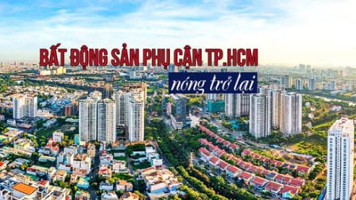 Bất động sản phụ cận TP HCM nóng trở lại