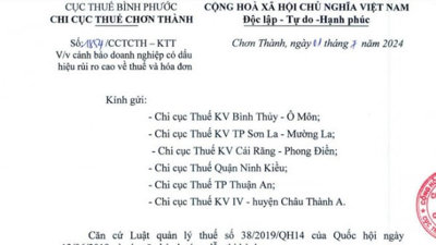 Chuyển cơ quan điều tra dấu hiệu tội phạm trong lĩnh vực thuế đối với Công ty Thùy Trang BD