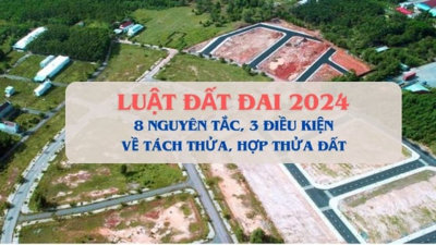 8 nguyên tắc, 3 điều kiện về tách thửa và hợp thửa theo Luật Đất đai 2024