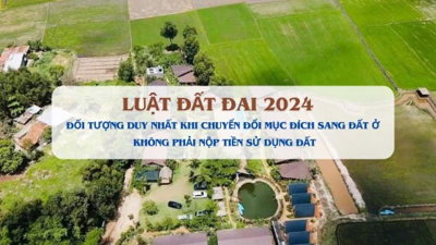 Duy nhất trường hợp này khi chuyển đổi mục đích sang đất ở không phải nộp tiền sử dụng đất