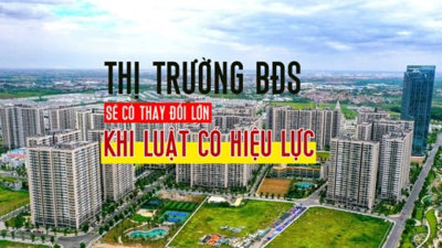 Thị trường BĐS sẽ có thay đổi lớn sau khi Luật có hiệu lực