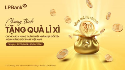 LPBank tặng quà may mắn tới khách hàng với “cơn mưa lộc phát”