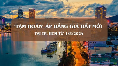 Từ 1/8, TP. HCM 'tạm hoãn' áp dụng bảng giá đất mới